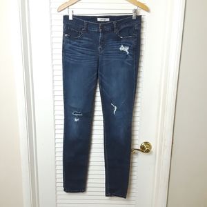 REFUGE Women's Skinny Distressed Stretch Jeans Size 6 Blue